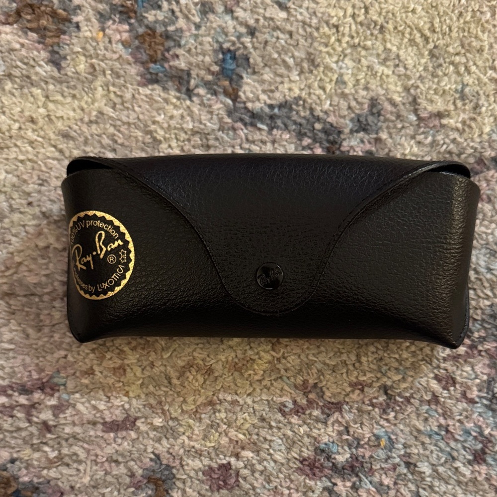 Ray-Ban Black Leather Sunglasses Case